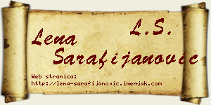 Lena Sarafijanović vizit kartica